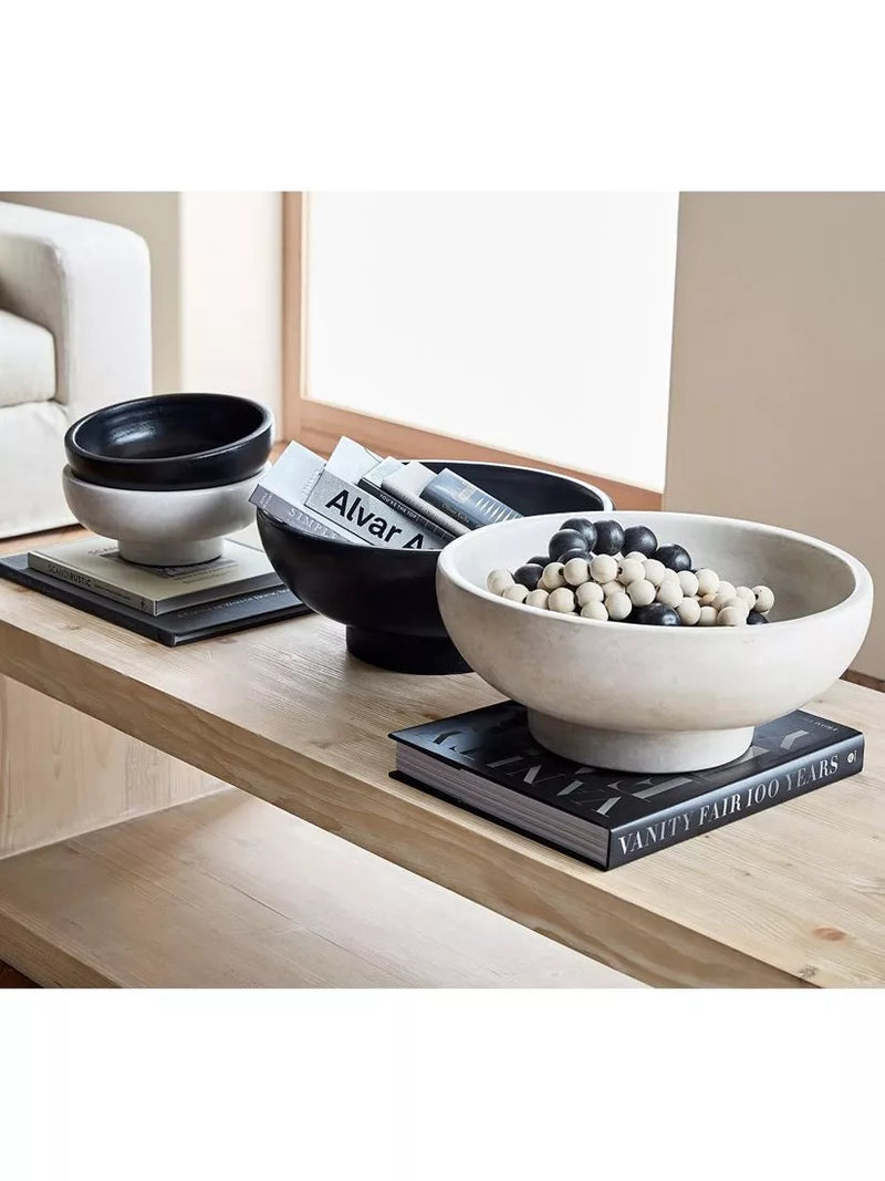 Pottery Barn terracotta bowl white 41cm (British brand)