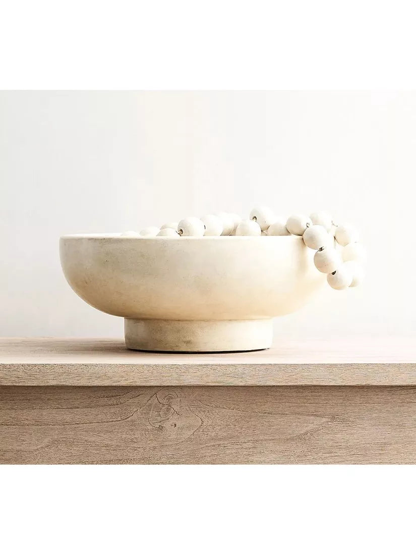Pottery Barn terracotta bowl white 41cm (British brand)