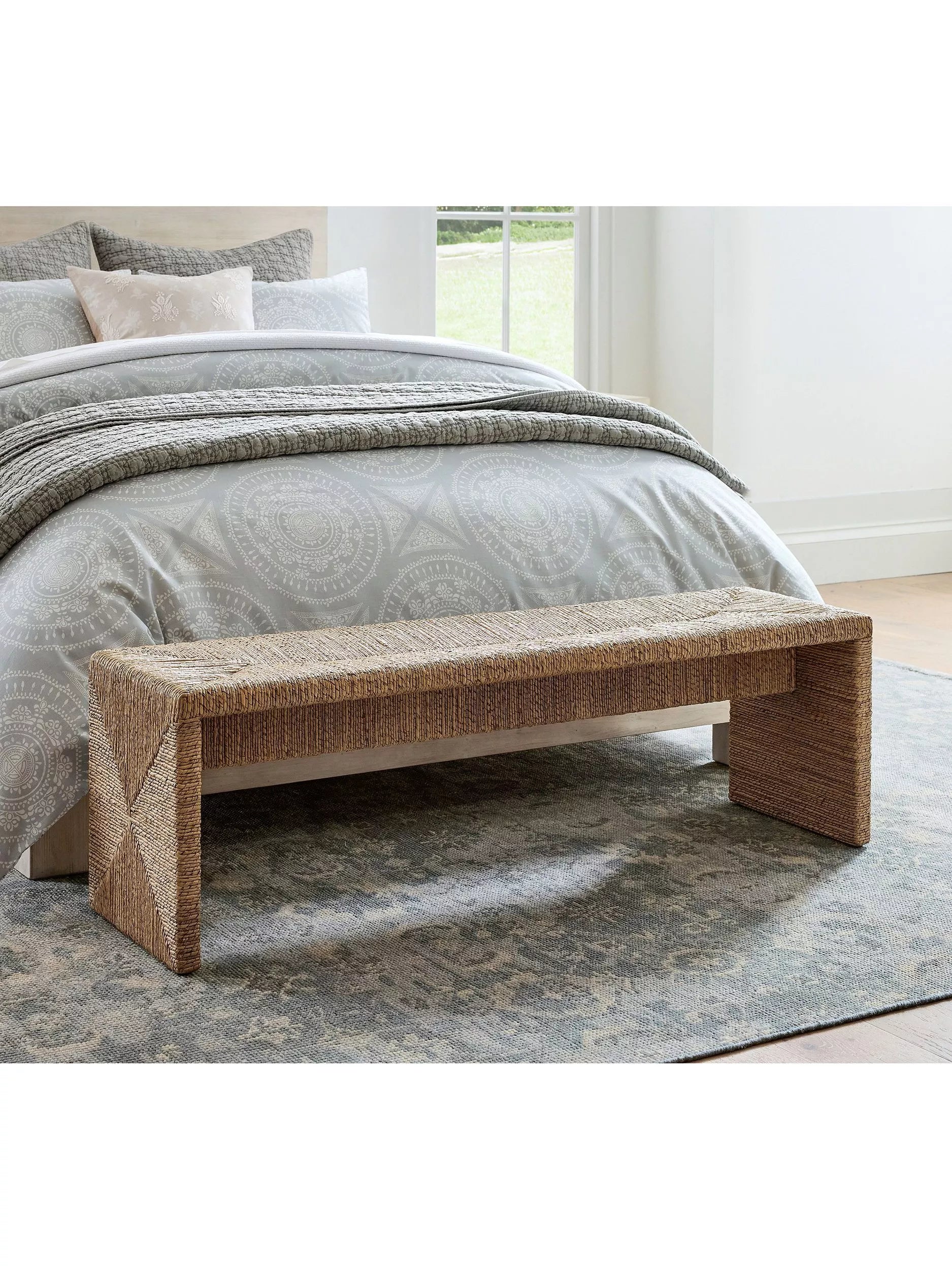 Pottery Barn Malibu Waterfall Bench Natural, UK version