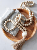 Pottery Barn mango wood contentment beads - British product