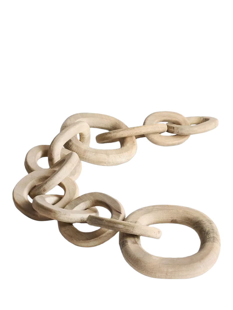 Pottery Barn mango wood chain ornament 109cm (British brand)