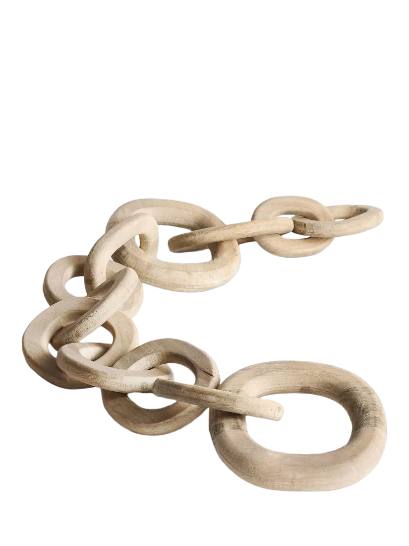 Pottery Barn mango wood chain ornament 109cm (British brand)