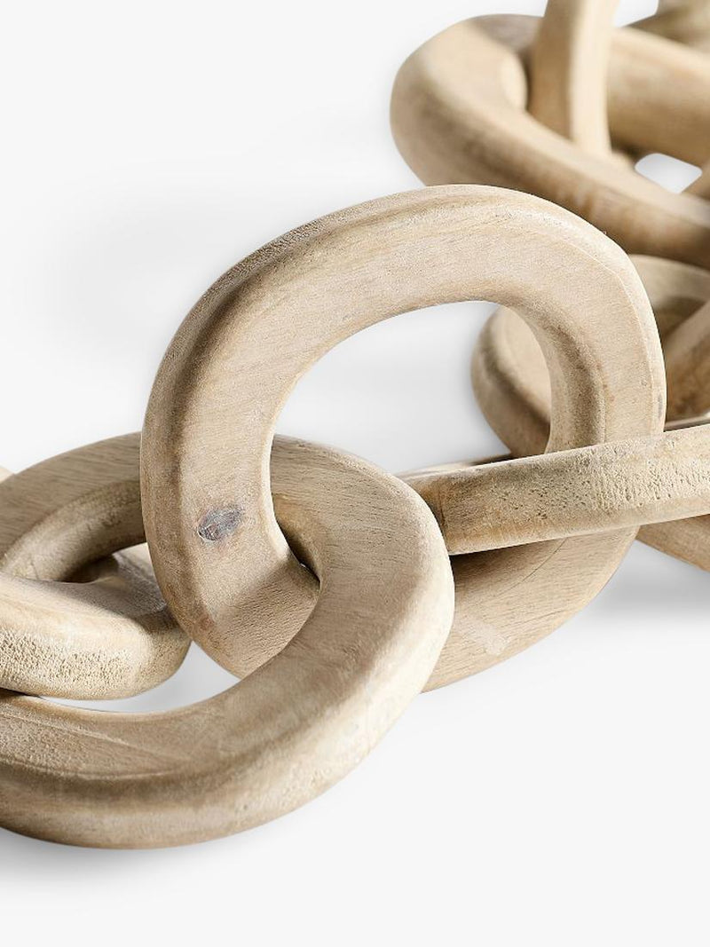 Pottery Barn mango wood chain ornament 109cm (British brand)