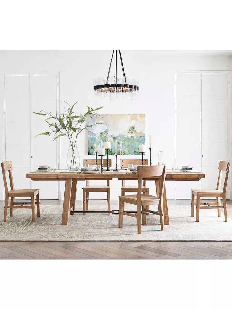 Pottery Barn Benchwright dining chair Seadrift two chairs, imported from the UK