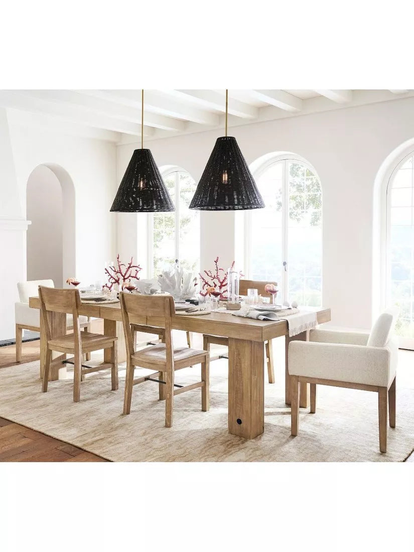Pottery Barn Benchwright dining chair Seadrift two chairs, imported from the UK