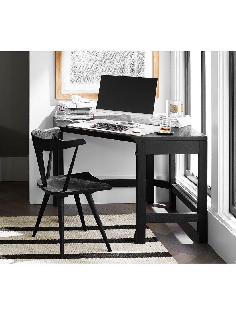 Pottery Barn Westan dining chair set of 2 black, imported from the UK