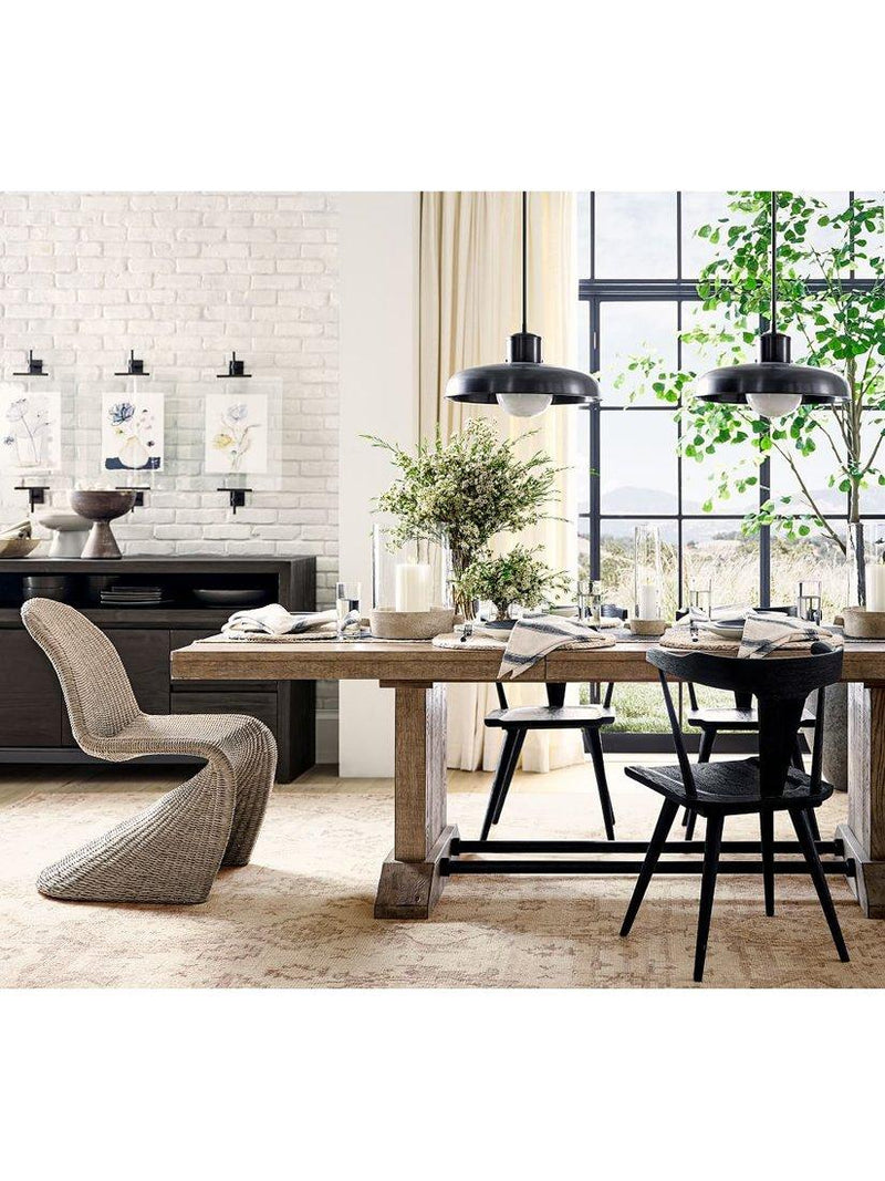 Pottery Barn Westan dining chair set of 2 black, imported from the UK