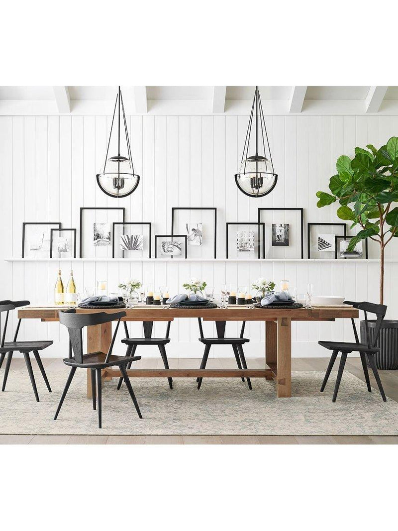 Pottery Barn Westan dining chair set of 2 black, imported from the UK