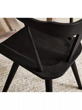 Pottery Barn Westan dining chair set of 2 black, imported from the UK