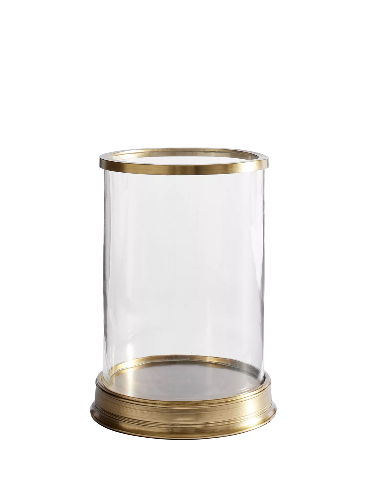 Pottery Barn hurricane candle holder brass (British brand)