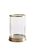 Pottery Barn hurricane candle holder brass (British brand)