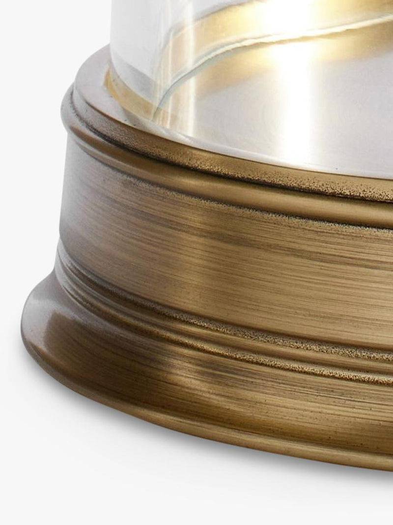 Pottery Barn hurricane candle holder brass (British brand)