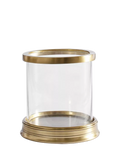 Pottery Barn Daphne Hurricane Candle Holder Brass