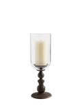 Pottery Barn Napa hurricane candle holder bronze (British brand)