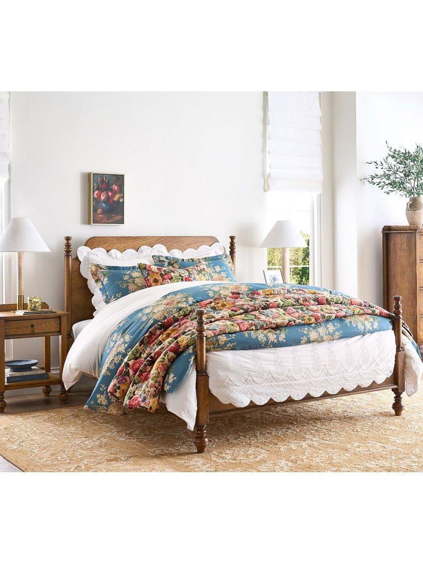 Pottery Barn Heirloom bedding king size, imported from the UK