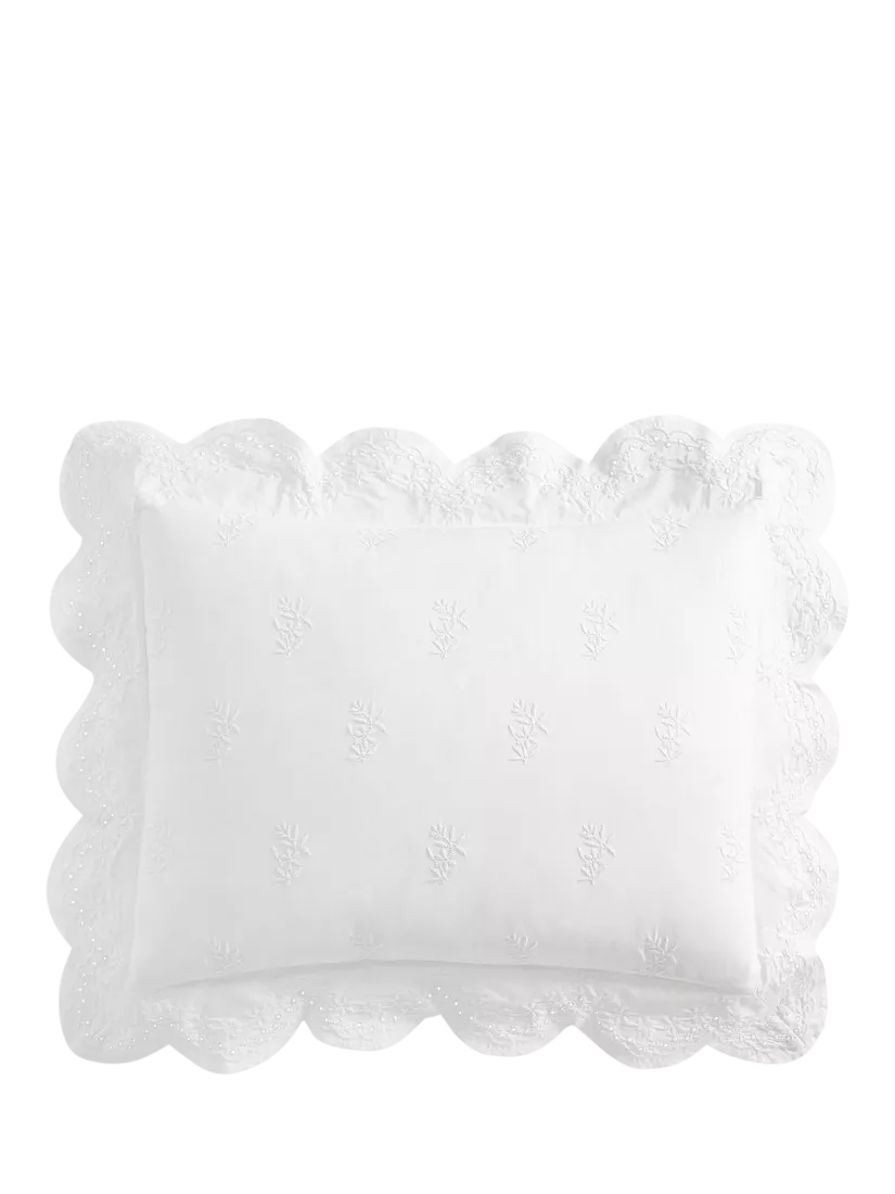 Pottery Barn Heirloom Embroidered Duvet Cover King Size