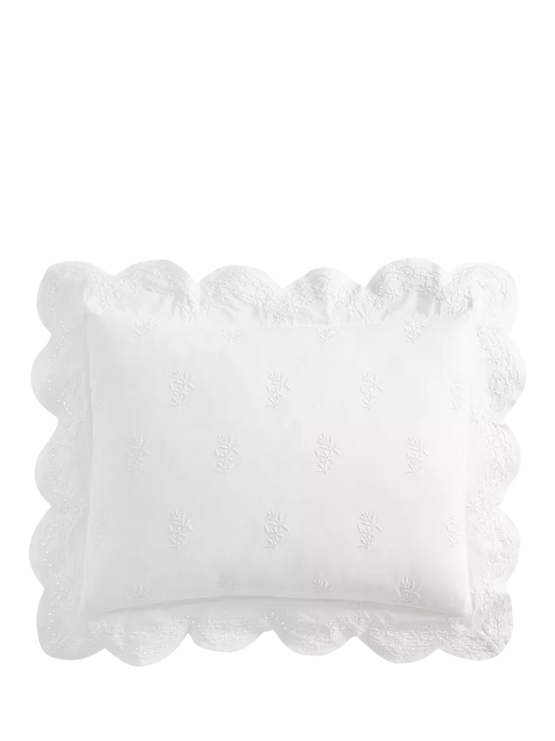 Pottery Barn Heirloom Embroidered Duvet Cover King Size