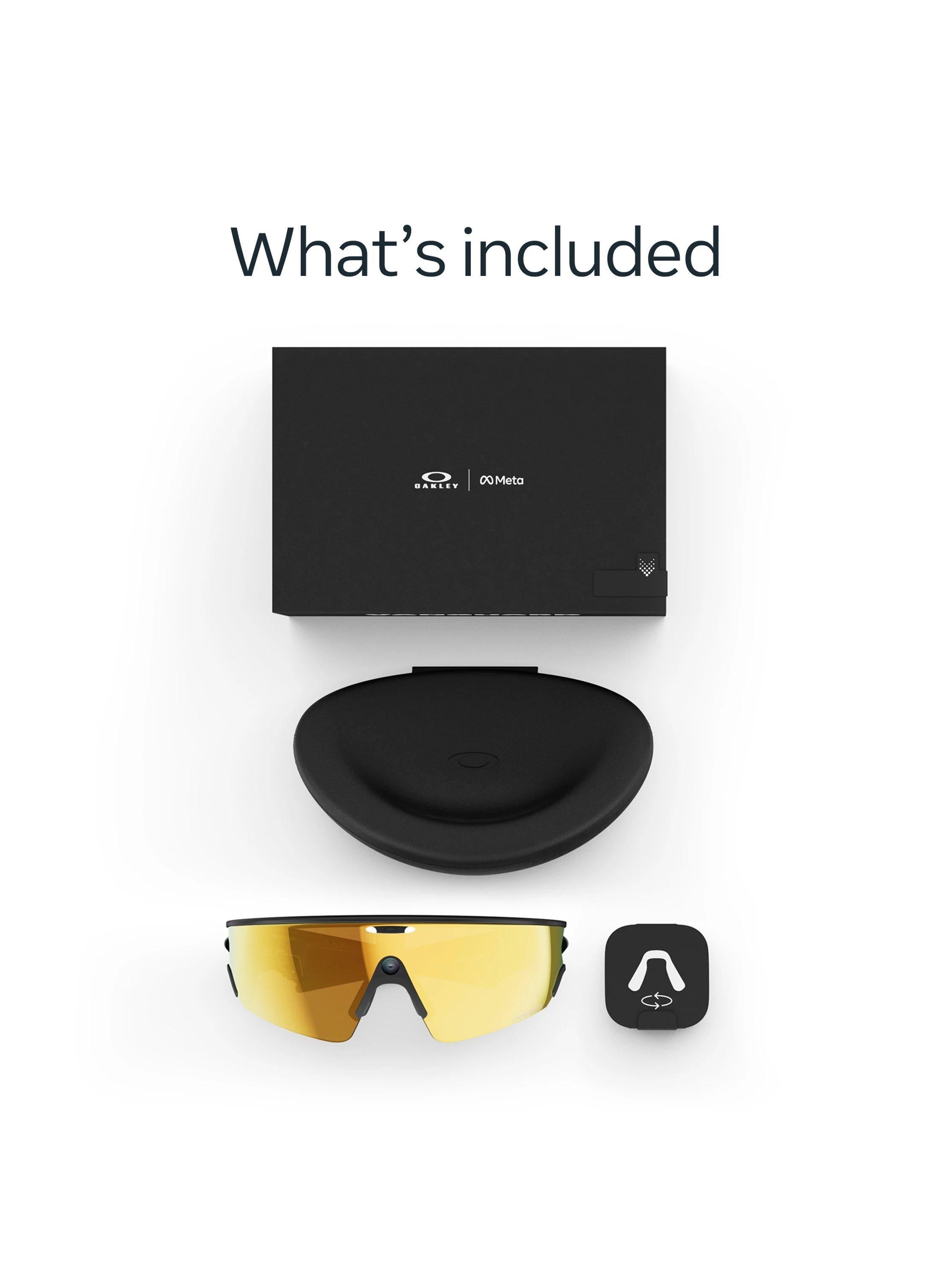 Meta Oakley Vanguard smart glasses Black Prizm 24K, UK version
