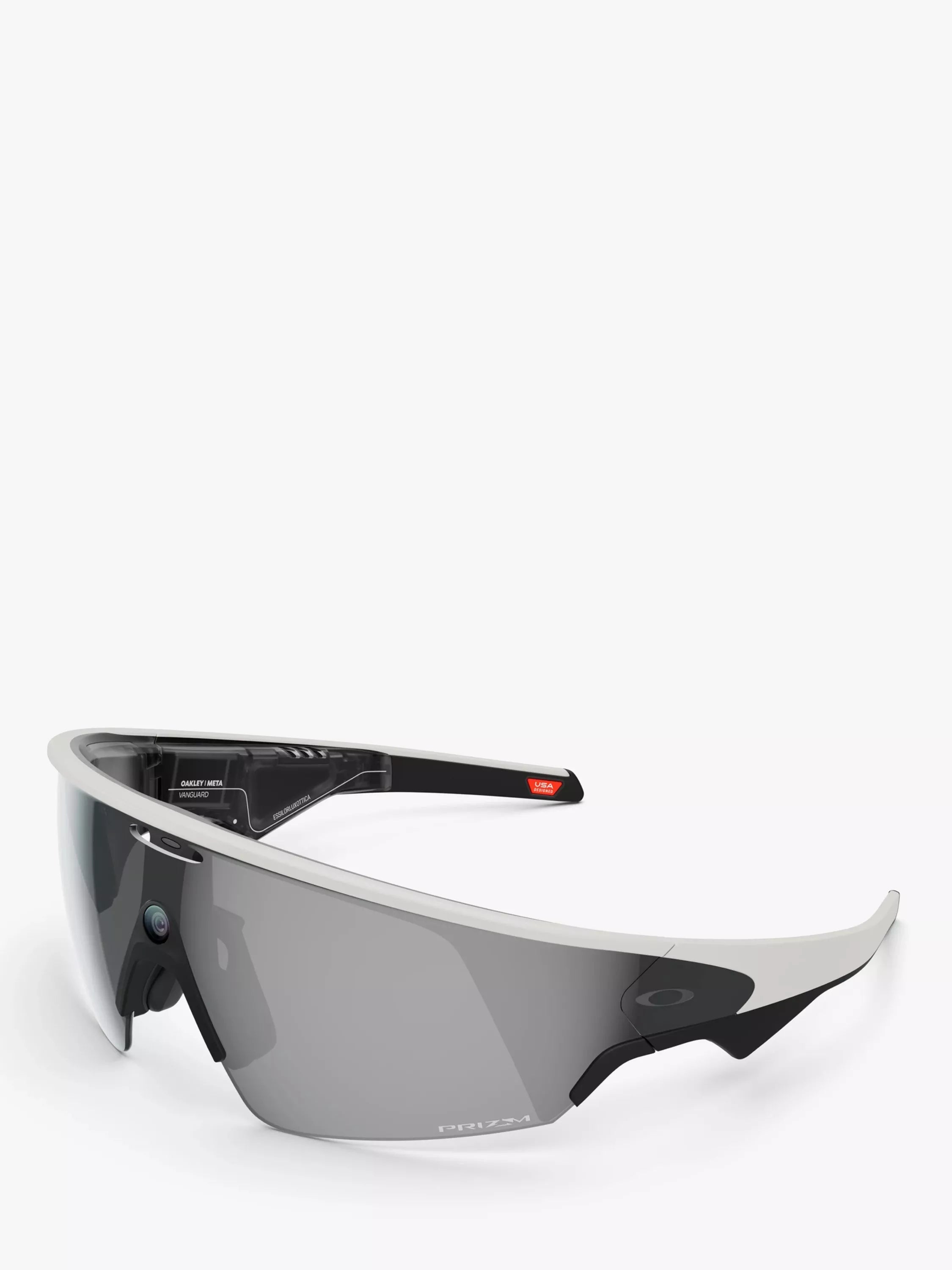 Meta Oakley Meta Vanguard Glasses, Matte White, Prizm 24K Lens