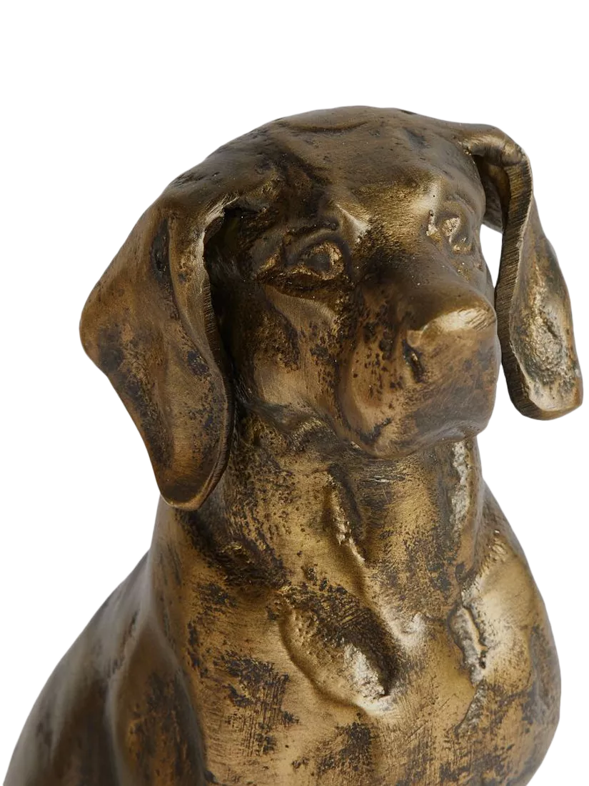 Pottery Barn Labrador bookends set of 2 brass - British product
