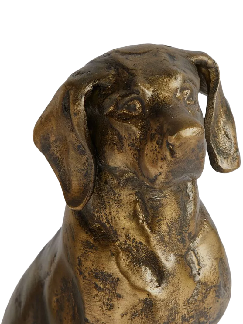 Pottery Barn Labrador bookends set of 2 brass - British product