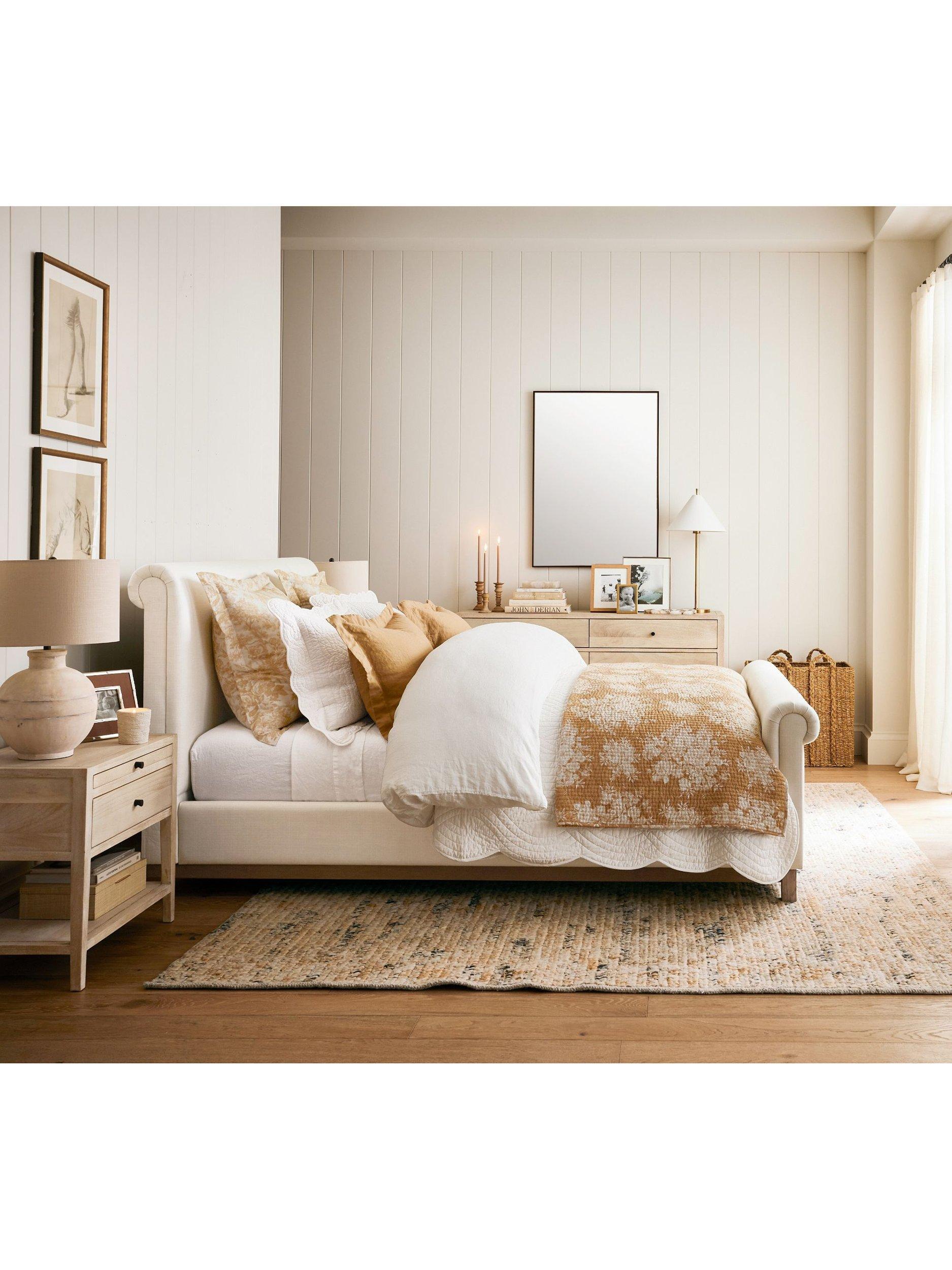 Pottery Barn Juliette Toile reversible king bedspread, UK version