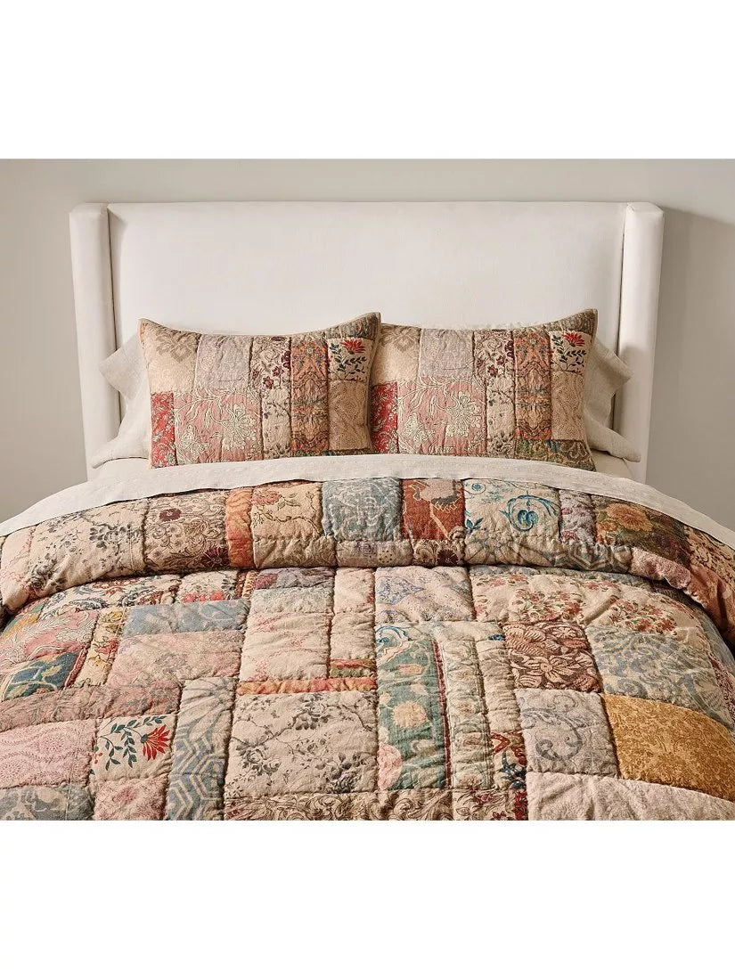 Pottery Barn Valentina king size quilted bedspread, UK version