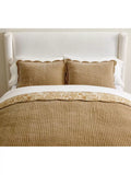 Pottery Barn velvet scallop edge reversible bedspread king size, imported from the UK