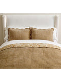 Pottery Barn velvet scallop edge reversible bedspread king size, imported from the UK