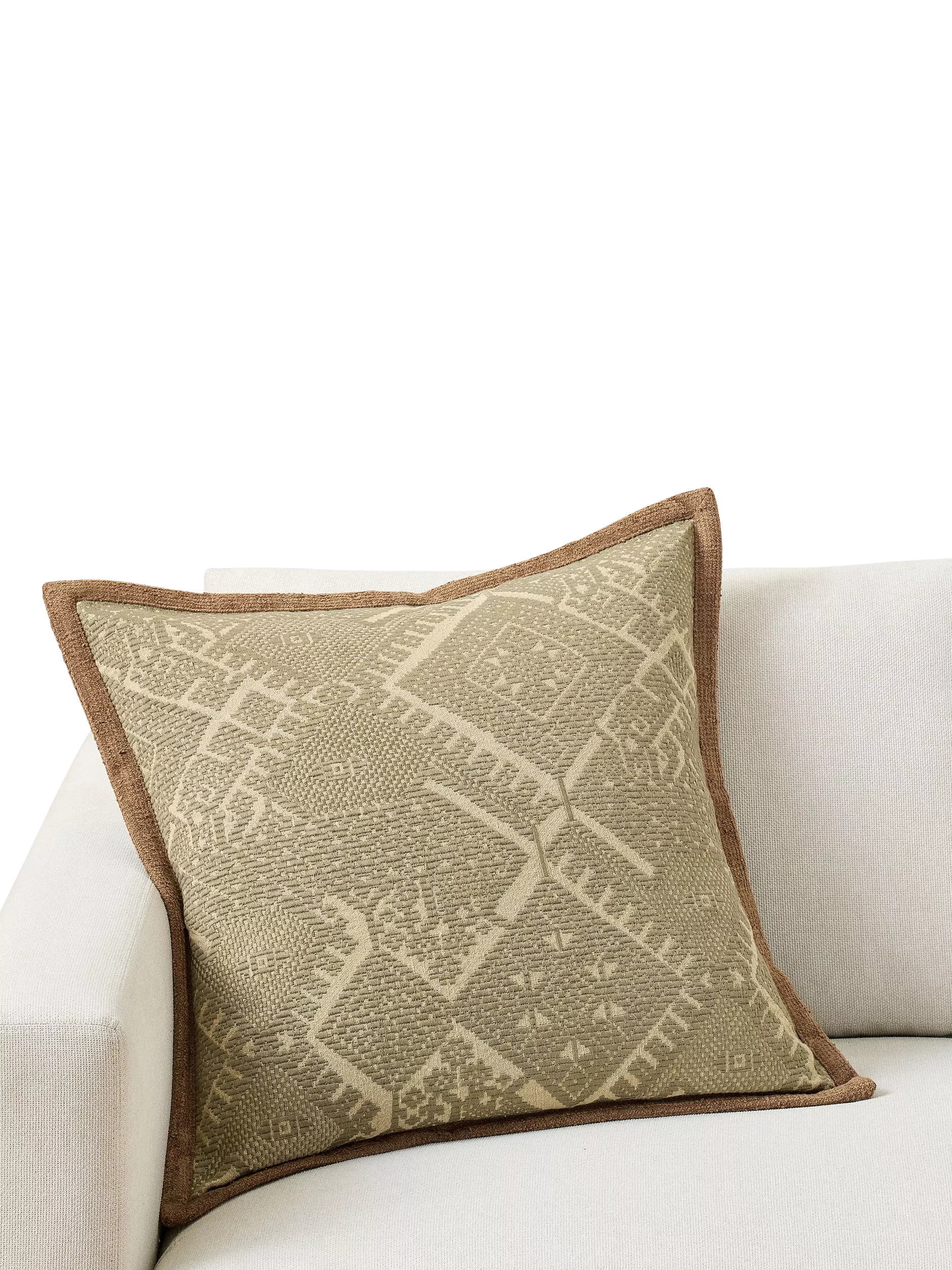 Pottery Barn Fez embroidered cushion cover green - British product