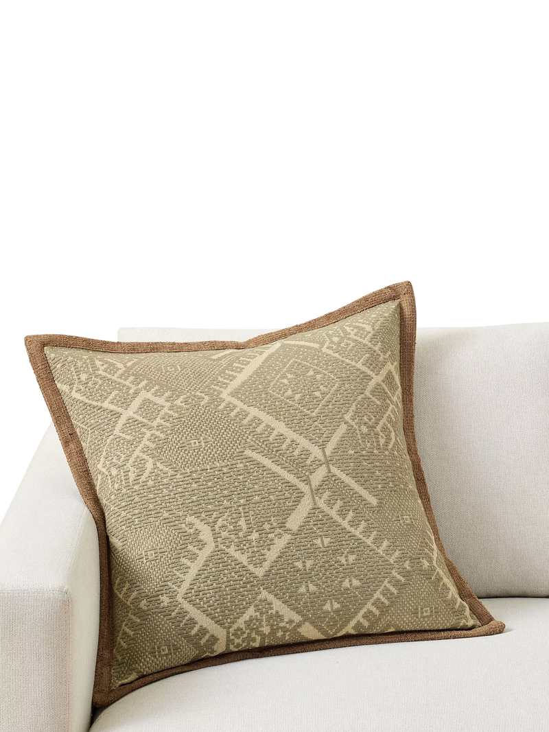 Pottery Barn Fez embroidered cushion cover green - British product