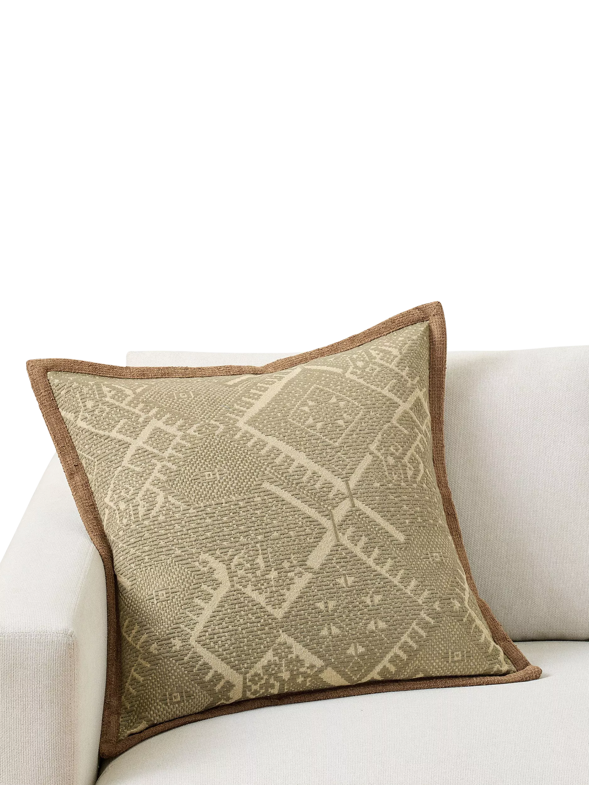Pottery Barn Fez embroidered cushion cover green - British product