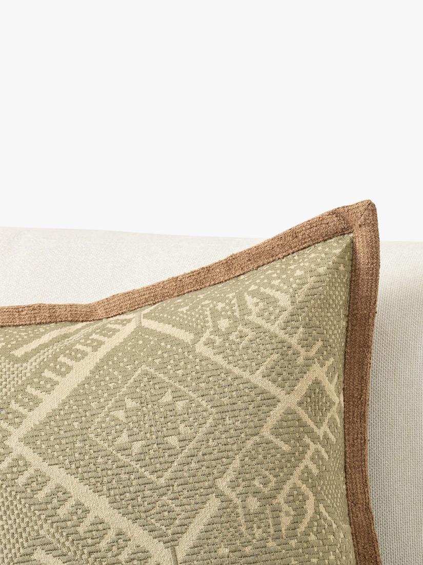 Pottery Barn Fez embroidered cushion cover green - British product