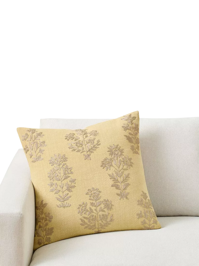 Pottery Barn Gillian embroidered cushion cover 51cm, imported from the UK