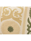 Pottery Barn Oria Suzani lumbar cushion cover Straw/Multi - British product