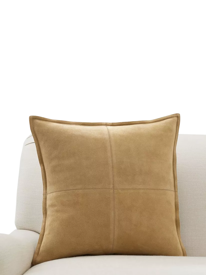 Pottery Barn pieced suede cushion cover 51x51cm - British product