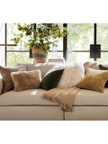 Pottery Barn pieced suede cushion cover 51x51cm - British product