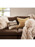 Pottery Barn pieced suede cushion cover 51x51cm - British product