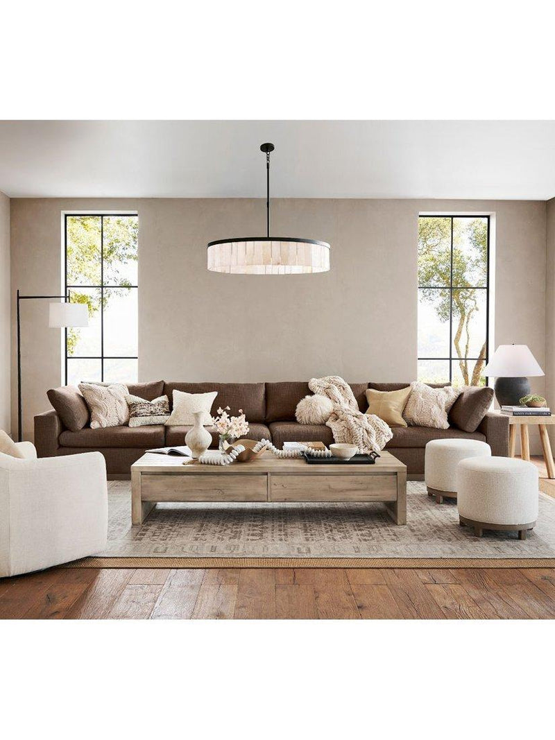 Pottery Barn pieced suede cushion cover 51x51cm - British product