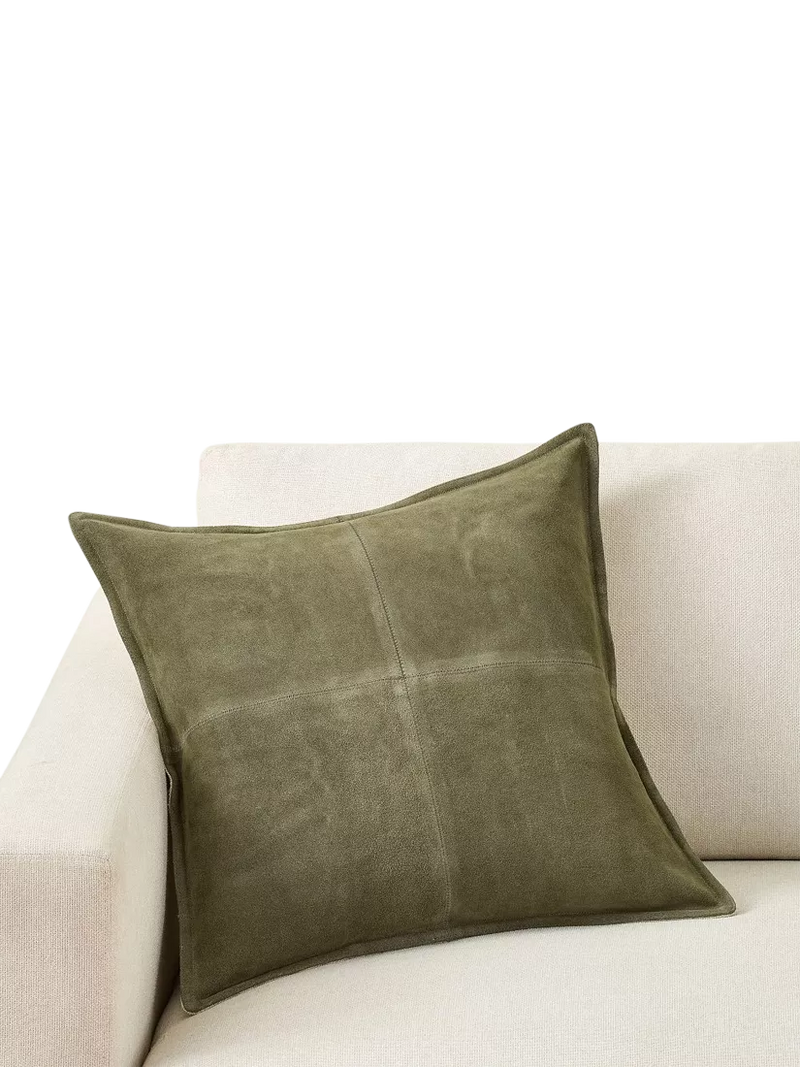 Pottery Barn Pieced Suede Cushion Cover 51cm x 51cm