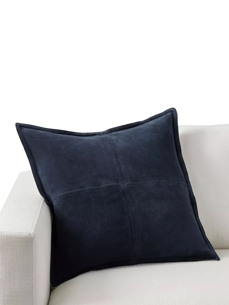 Pottery Barn Pieced Suede Cushion Cover 51cm x 51cm