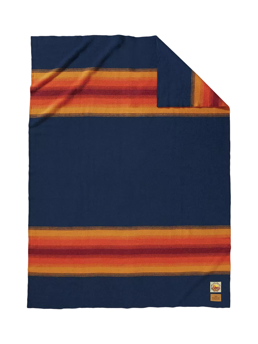 Pendleton Grand Canyon Navy wool throw, imported from the UK