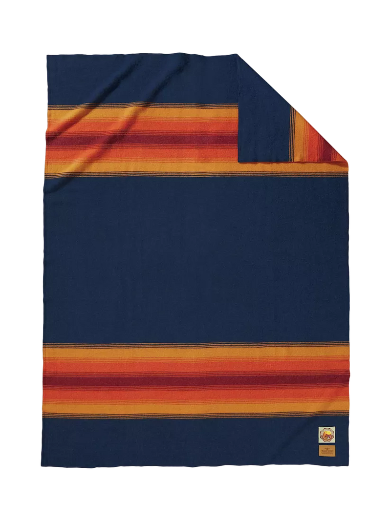 Pendleton Grand Canyon Navy wool throw, imported from the UK