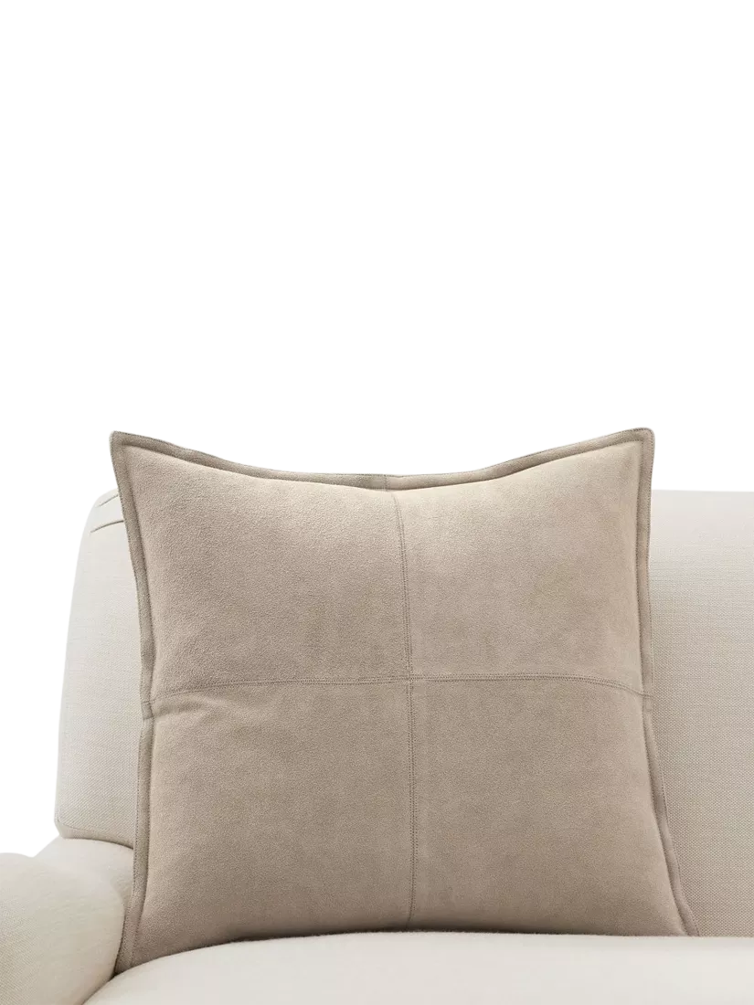 Pottery Barn Pieced Suede Cushion Cover 51cm x 51cm