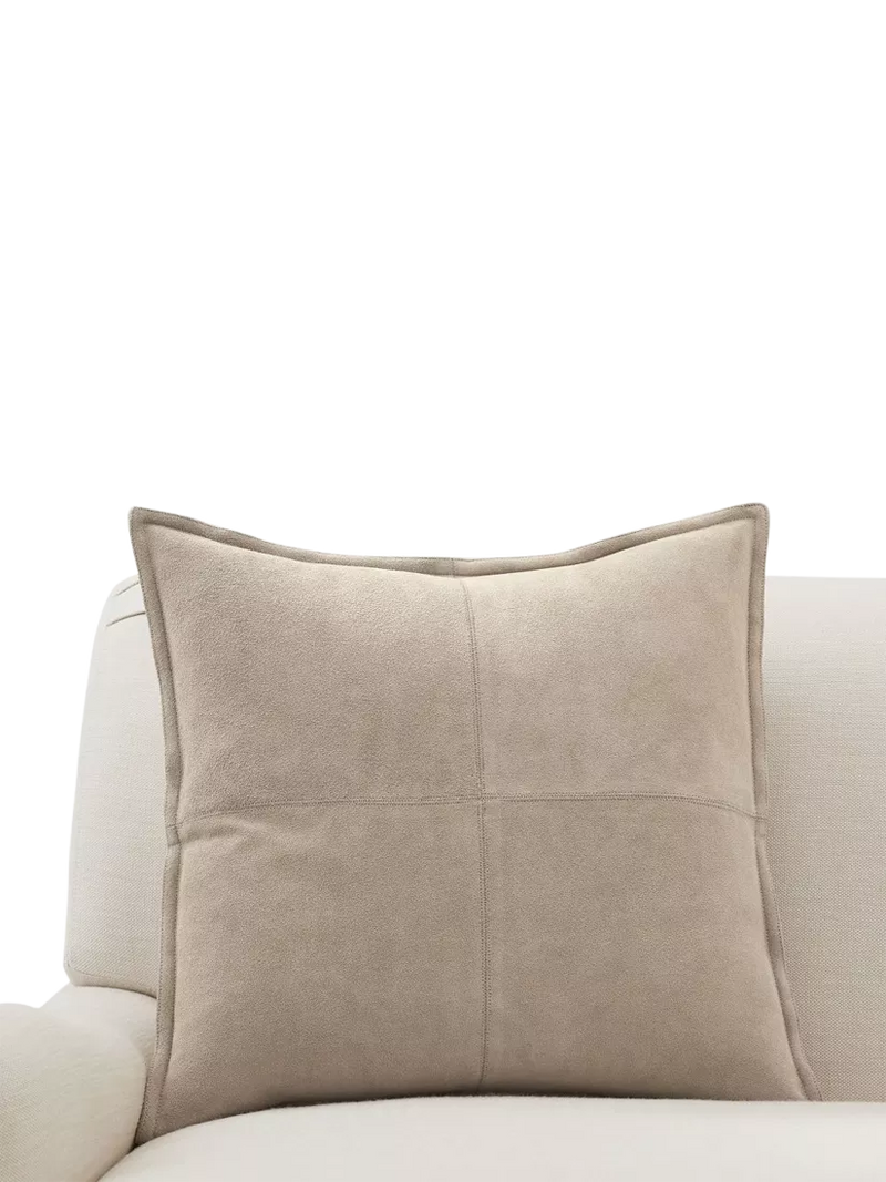 Pottery Barn Pieced Suede Cushion Cover 51cm x 51cm
