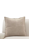 Pottery Barn Pieced Suede Cushion Cover 51cm x 51cm