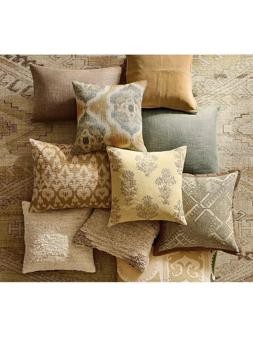 Pottery Barn gold lumbar cushion cover 51x76cm, imported from the UK