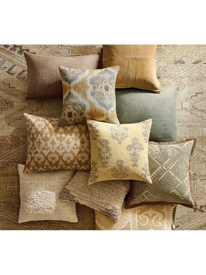 Pottery Barn gold lumbar cushion cover 51x76cm, imported from the UK