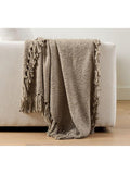 Pottery Barn Dreamy Fringe Throw soft acrylic throw 127x152cm (British brand)