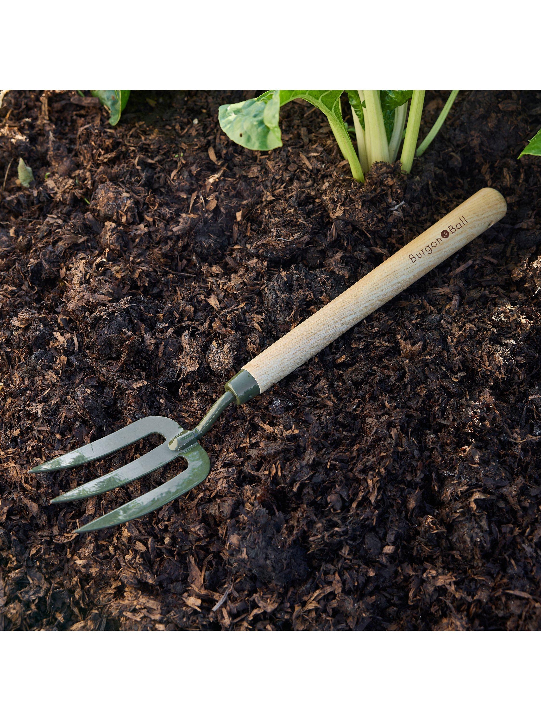 Burgon & Ball BoronGreen garden fork mid-length handle, UK version